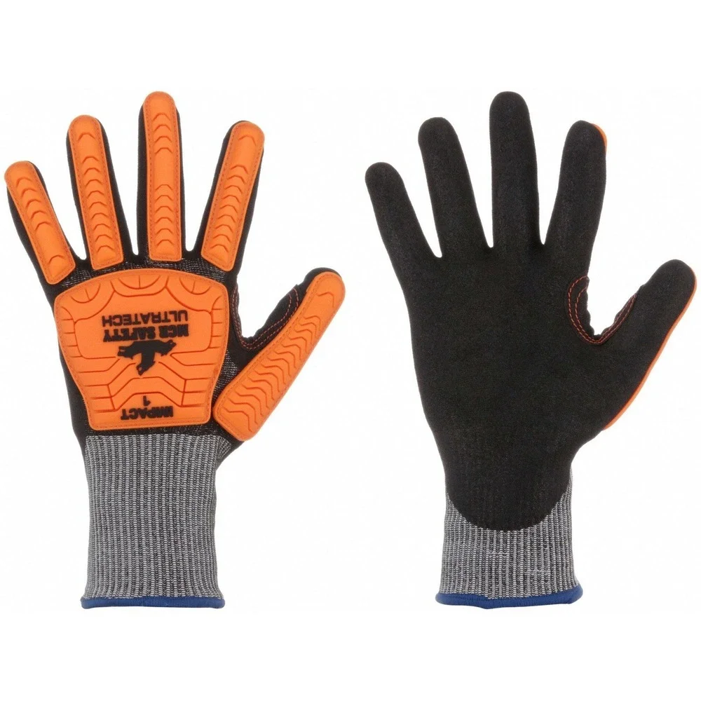 PACK OF 12 MCR SAFETY UT1952XXXL Coated Gloves knit Cuff 60HP28